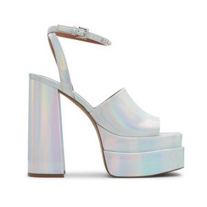 Silver Platform Heels - Call It Spring